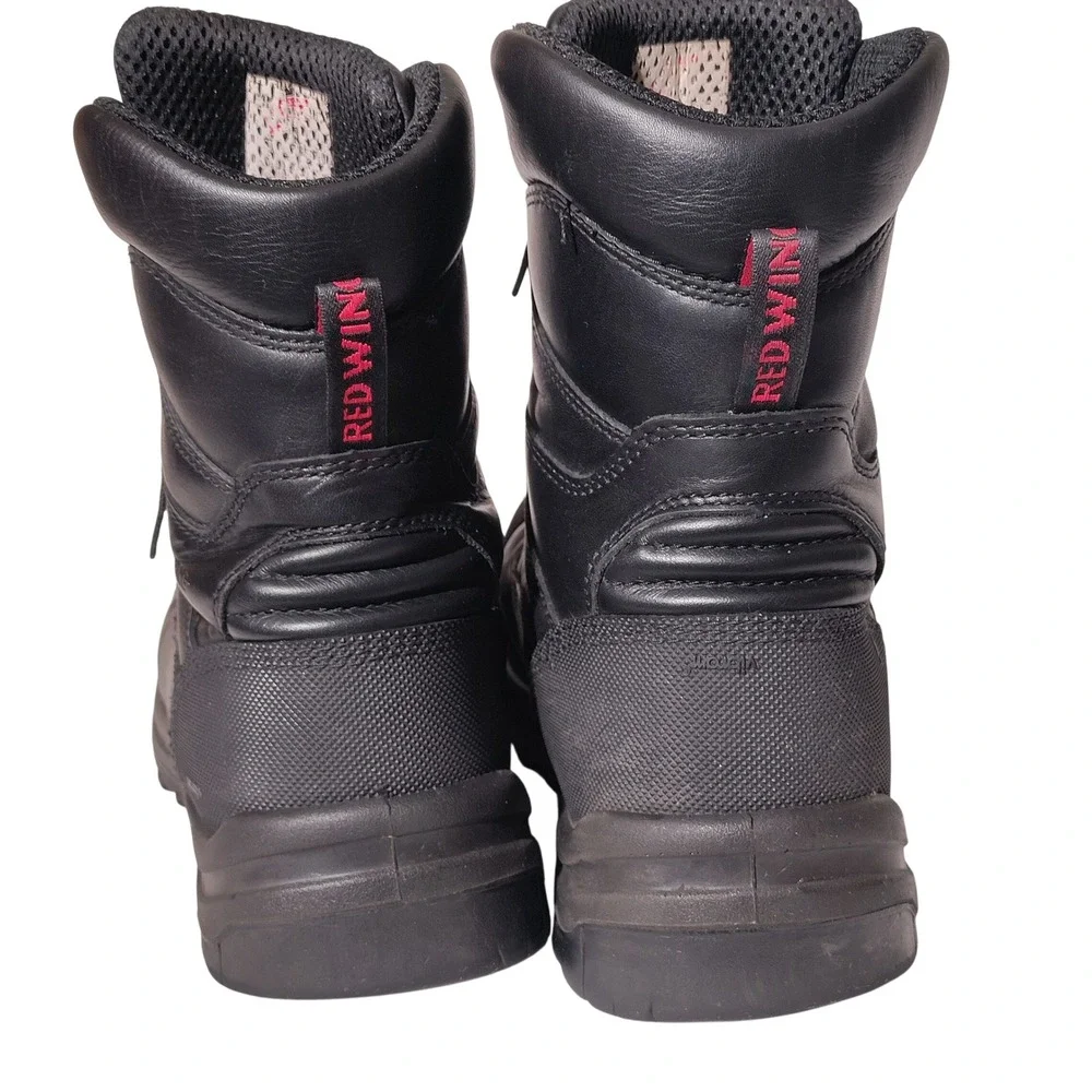 Red Wing Black Leather King Toe Work Boots Vibram Sole Sz 10.5-11? - Imperfect